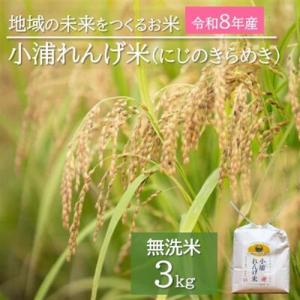 ふるさと納税 令和8年産(2026年産)新米!小浦れんげ米(にじのきらめき)【無洗米】3kg【1680199】 和歌山県日高町