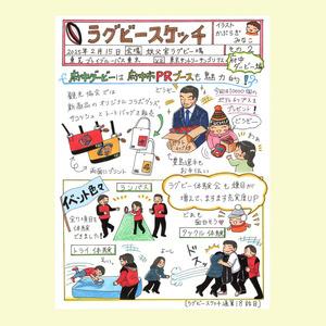 ふるさと納税 かぶらぎみなこのラグビー絵日記【...の詳細画像2