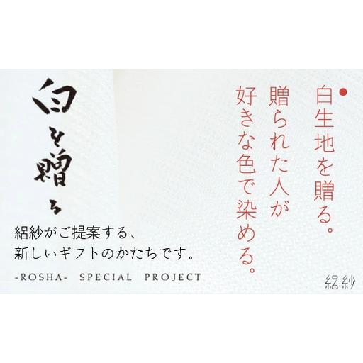 ふるさと納税 ストール 絽紗 白を贈る?This is JAPAN グラデーションストール 新潟県五...