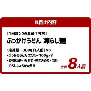 ふるさと納税 【12ヶ月定期便】ぶっかけうどん...の詳細画像2