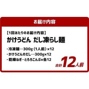 ふるさと納税 【12ヶ月定期便】かけうどん だ...の詳細画像2