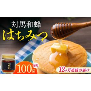 ふるさと納税 【全12回定期便】 対馬 和蜂 はちみつ 100g×1本 《対馬市》【特定非営利活動法人 對馬次世代協議会（対馬コノソレ）】 蜂蜜 .. 長崎県対馬市