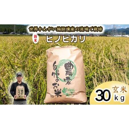 ふるさと納税 【 玄米　新米 】令和7年度産　ヒノヒカリ 八千種米　お米 30kg　ごはん　兵庫県産...