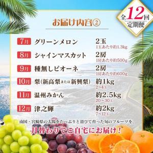ふるさと納税 【12回定期便】旬 人気 フルー...の詳細画像2