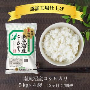 ふるさと納税 【全12回】令和7年 南魚沼産コシヒカリ 精米 5kg×4袋 12ヶ月連続　| 南魚沼 新潟県南魚沼市