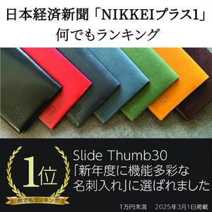 ふるさと納税 【茶】薄い、開けない名刺入れ「S...の詳細画像1