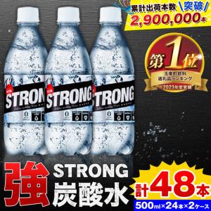 ふるさと納税 炭酸水 ストロング 500ml 48本 | 強炭酸 熊本県玉東町
