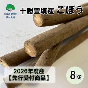 ふるさと納税 【秋掘り】十勝豊頃産ごぼう8.0kg 【2026年12月中旬頃から出荷】（先行受付）【...