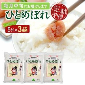 ふるさと納税 SE0584　【3回定期便】［精米］ひとめぼれ　5kg×3回(計15kg) JS 山形...