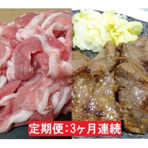 ふるさと納税 【3ヶ月連続】JAPAN X豚小間1.5kg＆家庭用牛タン（塩味）600g/計2.1k...