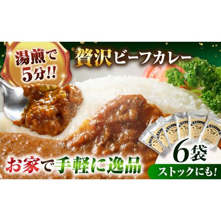 ふるさと納税 【ご当地特選グルメ！】手作りビーフカレー 6食入り　愛媛県大洲市/有限会社ヒロファミリ...