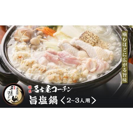 ふるさと納税 純系名古屋コーチン　旨塩鍋2〜3人用 愛知県名古屋市