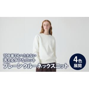 ふるさと納税 ニット アンユースレス プレーン クルーネックスニット 服 洋服 ファッション ビジネス カジュアル 耐久性 上品 コーマ糸 無撚糸.. 東京都墨田区