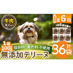 ふるさと納税 a1055-E 【6回定期便】＜保存料・着色料 不使用＞愛犬用無添加牛テリーヌ6袋×6回(1袋約100g・合計約3.6kg)【Nフードサービ.. 鹿児島県姶良市