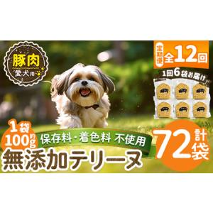 ふるさと納税 a1056-F 【12回定期便】＜保存料・着色料 不使用＞愛犬用無添加豚テリーヌ6袋×12回(1袋約100g・合計約7.2kg)【Nフードサー.. 鹿児島県姶良市