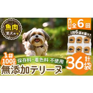 ふるさと納税 a1058-E 【6回定期便】＜保存料・着色料 不使用＞愛犬用無添加魚テリーヌ6袋×6回(1袋約100g・合計約3.6kg)【Nフードサービ.. 鹿児島県姶良市