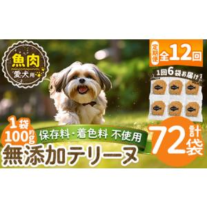 ふるさと納税 a1058-F 【12回定期便】＜保存料・着色料 不使用＞愛犬用無添加魚テリーヌ6袋×12回(1袋約100g・合計約7.2kg)【Nフードサー.. 鹿児島県姶良市