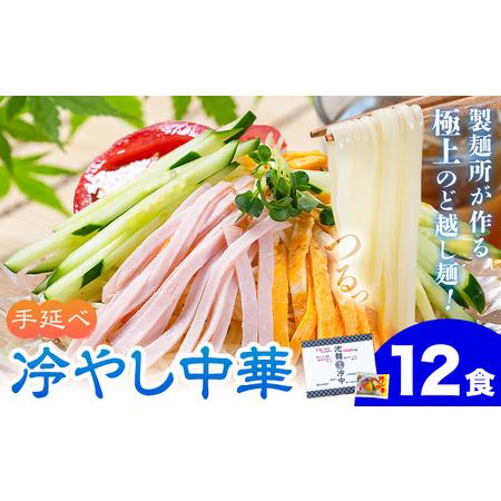 ふるさと納税 冷やし中華 12食セット《30日以内に出荷予定(土日祝除く)》 岡山県矢掛町