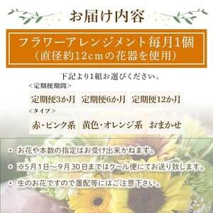 ふるさと納税 フラワーアレンジメント(黄色オレ...の詳細画像1