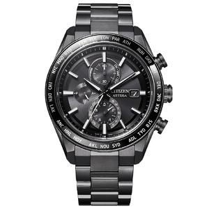 ふるさと納税 シチズン Attesa 腕時計 アテッサ AT8294-59E CITIZEN 時計 ACT Line ブラックチタン シリーズ 岩手県 北上市 Y0065 松村時計店 メ.. 岩手県北上市