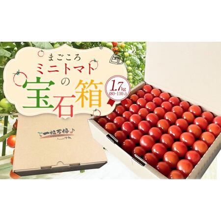 ふるさと納税 まごころ ミニトマト の宝石箱 1.7kg（約80〜110玉）サンチェリーピュア トマ...
