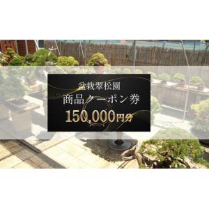 ふるさと納税 盆栽 翠松園 商品クーポン券 観葉植物 園芸 盆栽【150,000円分】 兵庫県加西市
