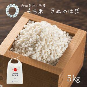 ふるさと納税 【もち米】 きぬのはだ 5kg 秋田県 井川町産 餅米 もち 餅 5kgx1袋 秋田県...