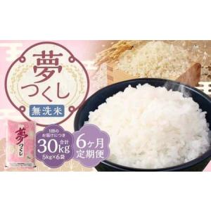 ふるさと納税 【6ヶ月定期便】 無洗米 食味鑑定士厳選 夢つくし 30kg（5kg×6袋）×6回 計180kg 米 こめ コメ お米 精米 単一原料米 ご.. 福岡県嘉麻市