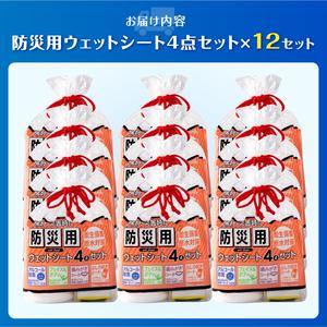 ふるさと納税 ウェットシート 防災用 4点セッ...の詳細画像1