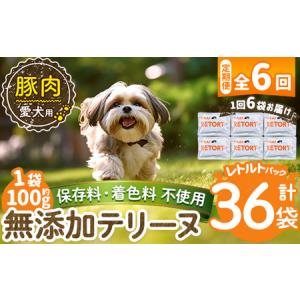 ふるさと納税 a1085-H 【6回定期便】＜保存料・着色料 不使用＞愛犬用無添加テリーヌ レトルトパック 豚テリーヌ6袋×6回(1袋約100g・合計.. 鹿児島県姶良市