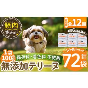 ふるさと納税 a1085-I 【12回定期便】＜保存料・着色料 不使用＞愛犬用無添加テリーヌ レトルトパック 豚テリーヌ6袋×12回(1袋約100g・合.. 鹿児島県姶良市