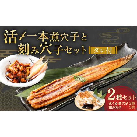 ふるさと納税 飯田商店 活〆一本煮穴子（75〜90g×2袋）と刻み穴子（80g×3袋）のセット タレ...