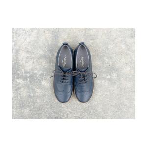 ふるさと納税 軽量メダリオンシューズ　【ネイビー / サイズ　23.5センチ】 兵庫県神戸市