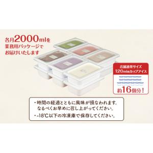 ふるさと納税 定期便 12ヵ月 業務用 ジェラ...の詳細画像1