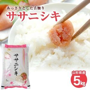 ふるさと納税 SA2941　令和7年産【精米】ササニシキ　5kg(5kg×1袋) JS 山形県酒田市