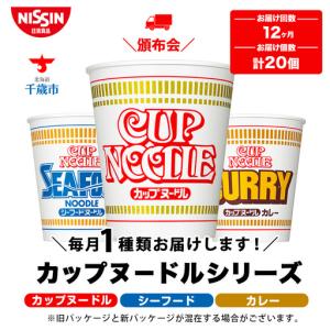 ふるさと納税 【頒布会12か月】日清　カップヌードルシリーズ20個入 北海道千歳市