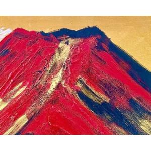 ふるさと納税 絵画 富士山溶岩パワーアート「黄...の詳細画像1