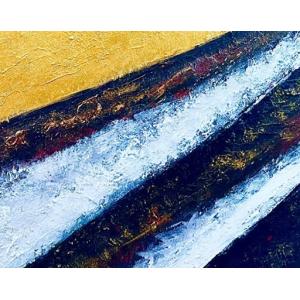 ふるさと納税 絵画 富士山溶岩パワーアート「黄...の詳細画像2