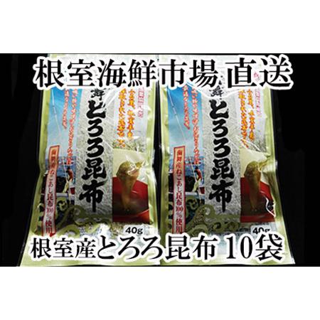 ふるさと納税 【北海道根室産】とろろ昆布40g×10袋 A-14086 北海道根室市