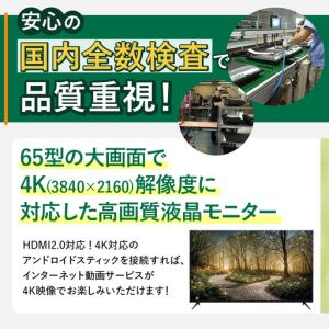 ふるさと納税 チューナーレステレビ 65V型 ...の詳細画像1