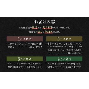 ふるさと納税 【 12回定期便 】 近江牛2k...の詳細画像2