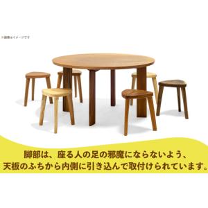 ふるさと納税 テーブル まるテーブル オーク ...の詳細画像2