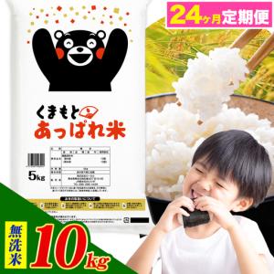 ふるさと納税 【24ヶ月定期便】熊本県産 くまもとあっぱれ米 ブレンド米 10kg 無洗米《お申込み翌月から出荷》 熊本県荒尾市