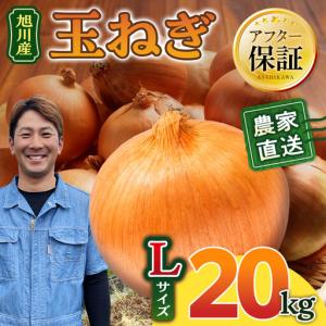 ふるさと納税 【先行予約】農家直送 低農薬 旭川産 玉ねぎＬサイズ20kg(2026年9月発送開始予定)_ | 玉ねぎ 05935 北海道旭川市