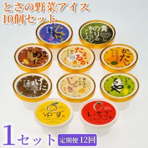 ふるさと納税 とさの野菜アイス 120個 アイス 10個×12回定期便 アイスクリーム 高知県安芸市
