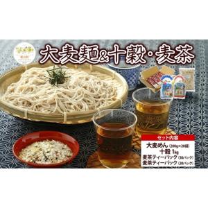 ふるさと納税 大麦麺 200g×20入 十穀 1kg 麦茶 水出し煮出し兼用 10g×30パック 煮出し専用 15g×20パック 詰め合わせ 麺 主食 .. 神奈川県寒川町