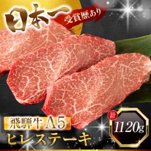 ふるさと納税 飛騨牛 A5 ヒレ ステーキ 定期便 1120g｜ヒレ 岐阜県大垣市