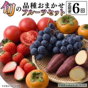 ふるさと納税 品種おまかせ 旬 の フルーツセット 定期便 6回 ( 茨城県共通返礼品：大子町 ) [FC212us] 茨城県牛久市