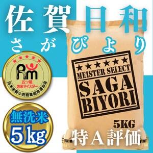 ふるさと納税 CIB60_【無洗米】さがびより5kg【五つ星お米マイスター厳選！】 佐賀県みやき町