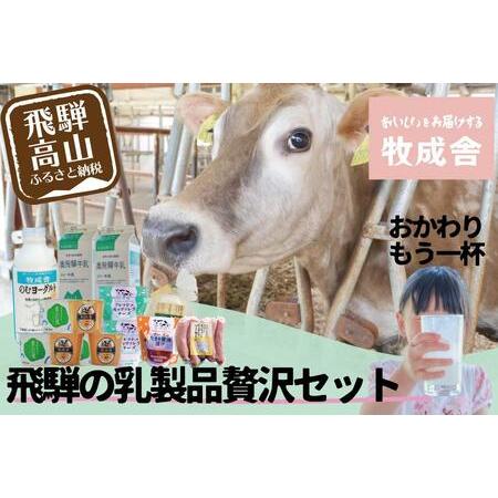 ふるさと納税 ＜牧成舎＞飛騨の牛乳屋のこだわり乳製品贅沢セット（牛乳・ヨーグルト・チーズ・ソーセージ...